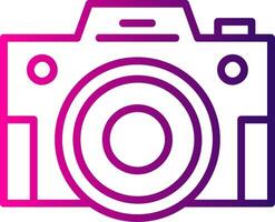 Compact Camera Line Gradient Icon vector