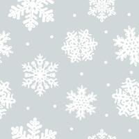 Seamless pattern with snowflakes. Winter background. Christmas and New Year backdrop. Design for print, wrapping paper, design, fabric, decor, gift, backgrounds. vector