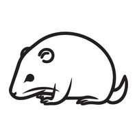 Cute Cartoon Style Animal Illustration for Design Projects vector