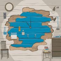 Abstract Woody texture material background vector