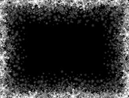 Rectangular frame with small snowflakes vector