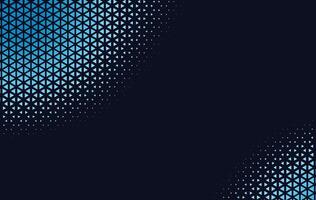 Business style wide banner with small triangle halftone vector