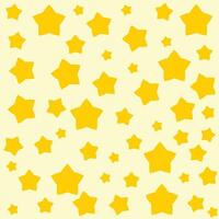Yellow gold stars pattern background vector