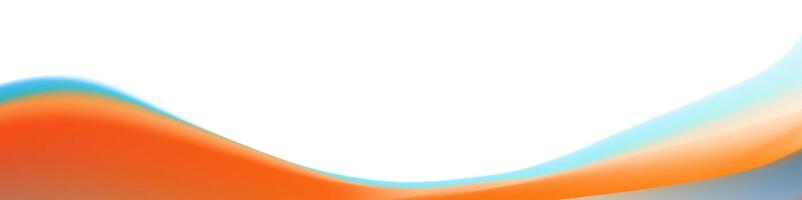 Abstract Gradient Waves in Blue, Orange, and White vector