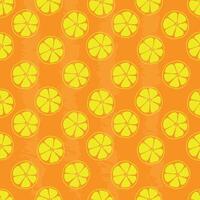 Seamless pattern on an orange background. vector