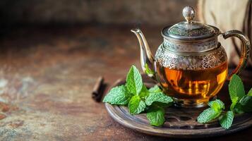 How to make mint tea photo