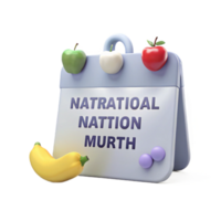 Fruits Vegetables on a Calendar A Reminder of Healthy Eating png