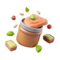 Peanut Butter Spread on Toast with a Twist png