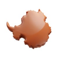 3D Render of Antarctica, a Continent of Ice and Snow png