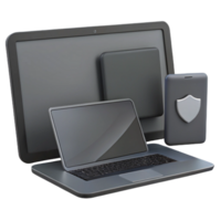 Laptop, Desktop, Smartphone Security Shield - Protect Your Devices png