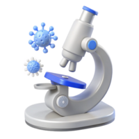Microscope and Virus Exploring the Microscopic World png