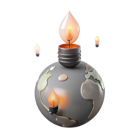 Burning Earth A Visual Representation of Climate Change png