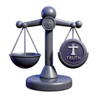 Scales of Justice Balancing Truth and Deception png