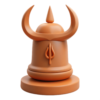 3d render do uma religioso símbolo com chifres e uma tridente png