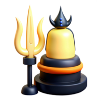 3D Rendering of a Religious Symbol with a Trident png