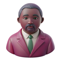 3D Render of a Man in a Suit png