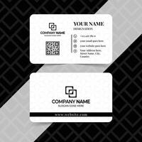 Clean Style Modern Business Card Design, Two-sided color combination business card Front and back vector