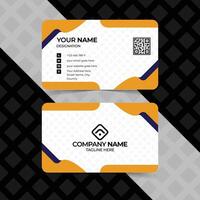 3D Clean Style Modern Business Card Design, Two-sided color combination business card Front and back vector
