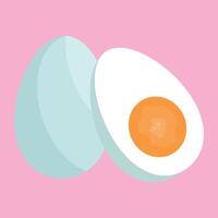 Illustration of salted eggs with yolk vector