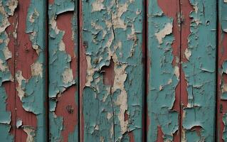A close up of a painted wood wall photo