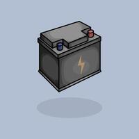 illustration Car Battery. Car Accu. Car Battery Accu Cartoon design illustration and icon for website, digital and print vector