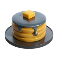 Stack of Pancakes with Syrup and Butter png
