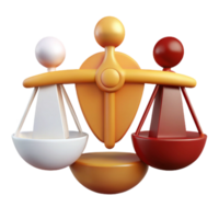 Balancing Act Three Figures on a Scale png