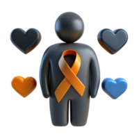 Support and Empathy A 3D Illustration of Unity and Care png