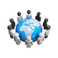Global Community A Circle of Unity Around the World png