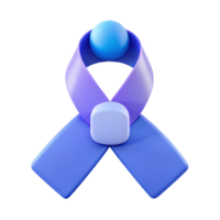 3D Rendered Abstract Ribbon Design with Purple and Blue Color Scheme png