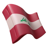 Waving Lebanese Flag with Cedar Symbol and Red and White Stripes png