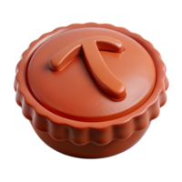 3D Render of Pie Symbol png