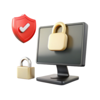 Computer Security Protecting Your Data with Lock and Shield png