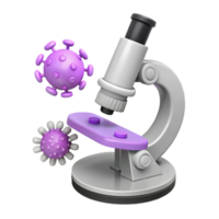 Microscope Studying Virus Structure png