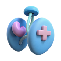 3D Render of Abstract Shapes with Medical Symbol png