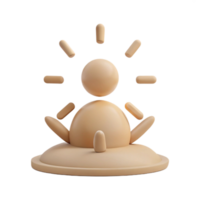 3D Render of a Person with Light Rays Emitting from Them png