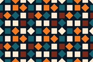 Square geometric colorful shapes seamless repeat pattern vector