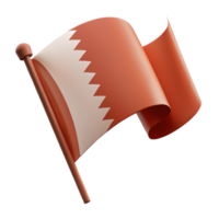 Waving Flag with Red and White Colors and Jagged White Pattern png