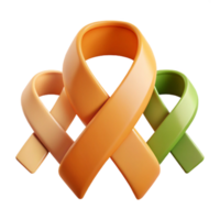 Intertwined Ribbons Abstract Symbol of Unity and Support png