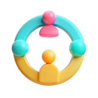 Connecting People Collaboration, Teamwork, and Unity in a Circle png