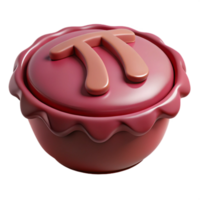 Pi Day Pie A 3D Rendered Treat png