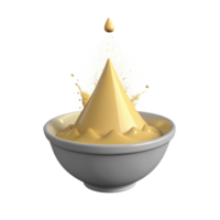 Liquid Droplet Splashing and Creating a Cone Shape png