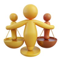 Equality Concept Balancing Scales with Figures png