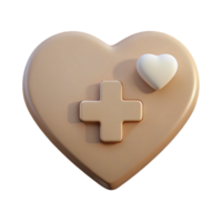 Heart-Shaped Game Controller with Plus Button and Small Heart png