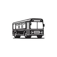silhouette of a bus Transportation symbol, Bus icon vector