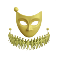 The Mask of Conformity A Visual Representation of Social Pressure png