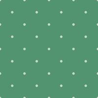 Seamless polka dot pattern on a dark green background vector