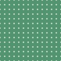 Polka dot pattern on dark green background, infinite texture vector