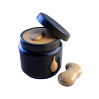Jar of Creamy Peanut Butter with a Nut png