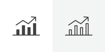 Analytic vecor icon set vector